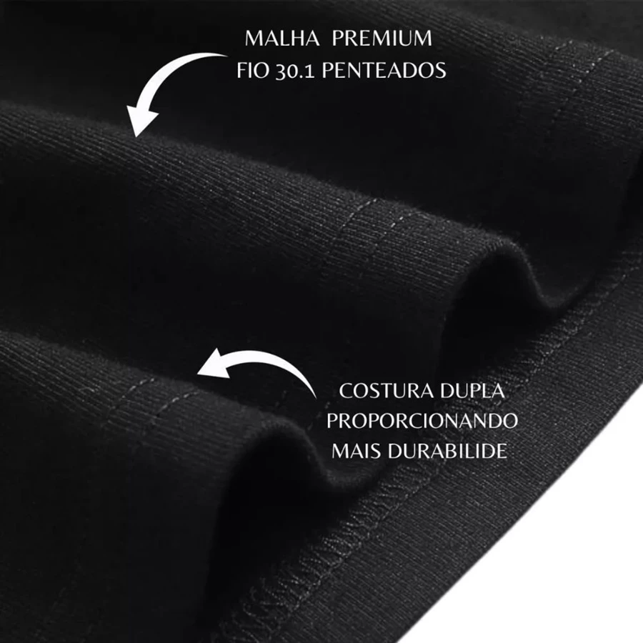 Kit 3 Camisetas Masculina 100% Algodão Gola Redonda Fio 30.1 Envio Imediato Varias Cores Oferta - Imagem 7