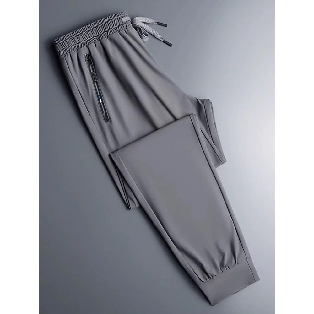 Calça Jogger Preta Masculina Dry Fit Com Fitas Esportiva - Imagem 5