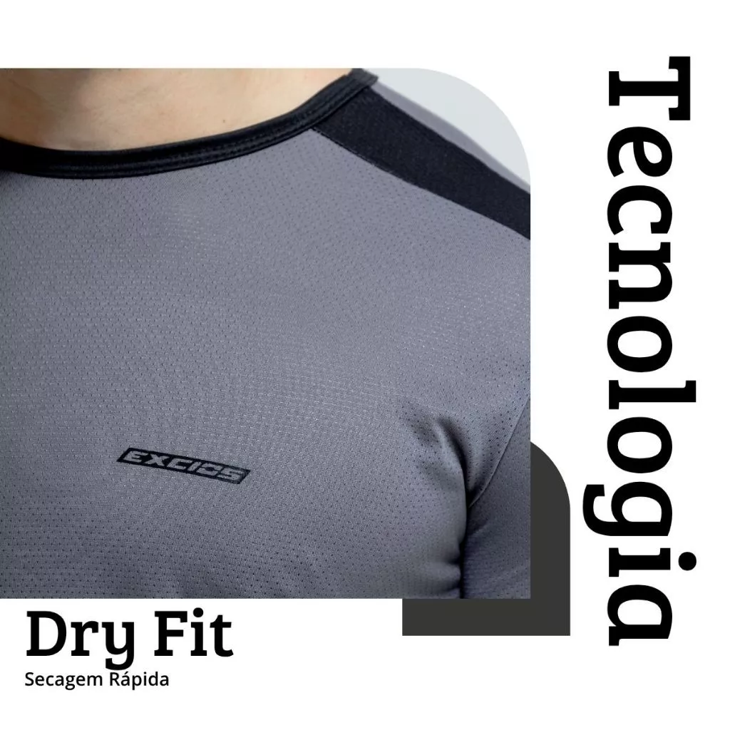 Kit 2 Camisas Dry Fit Esportiva Camiseta Masculina Academia Treino Musculação - Imagem 5