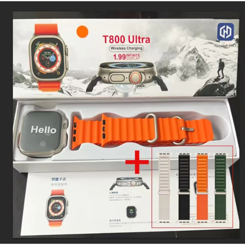 Nova Série 8 Relógio T800 Ultra Smart Watch Esportivo Sem Fio À Prova D'água T800 Ultra2 MAX