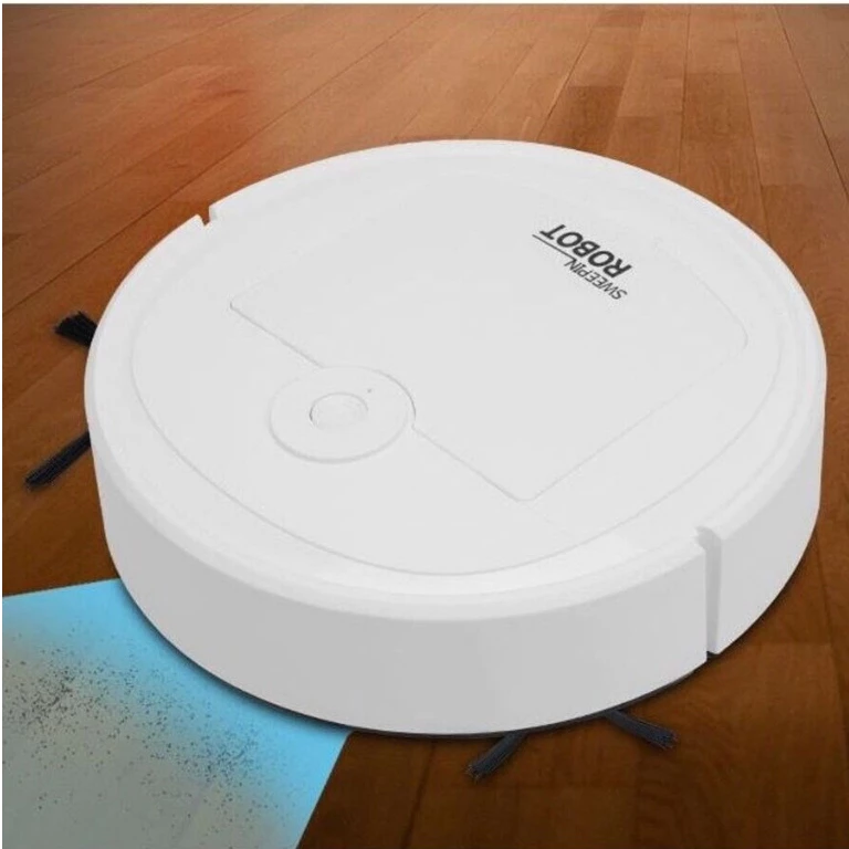 Robô Varredora/Aspirador De Pó 1200PA Automática 3 Em 1 Limpeza Doméstica Robótico Inteligente E Silencioso - Imagem 5