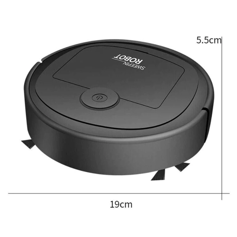 Robô Varredora/Aspirador De Pó 1200PA Automática 3 Em 1 Limpeza Doméstica Robótico Inteligente E Silencioso - Imagem 2