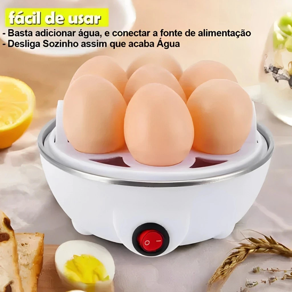 Cozedor De Ovos Portátil Elétrico Cozinha A Vapor 110v/220v - Imagem 4