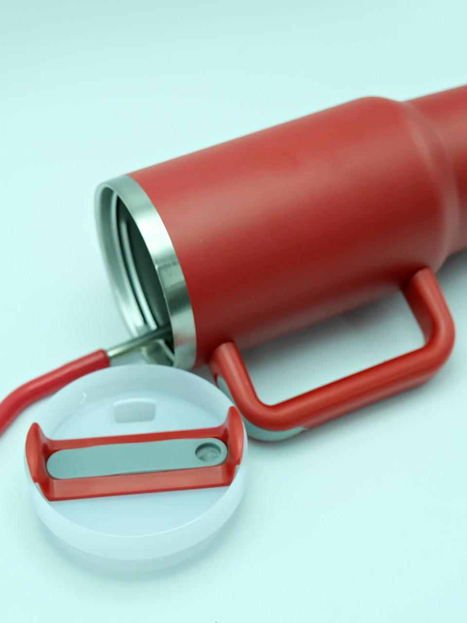 Copo Térmico Inox Alça Flip Straw com canudo de Metal 1200ml - Imagem 6