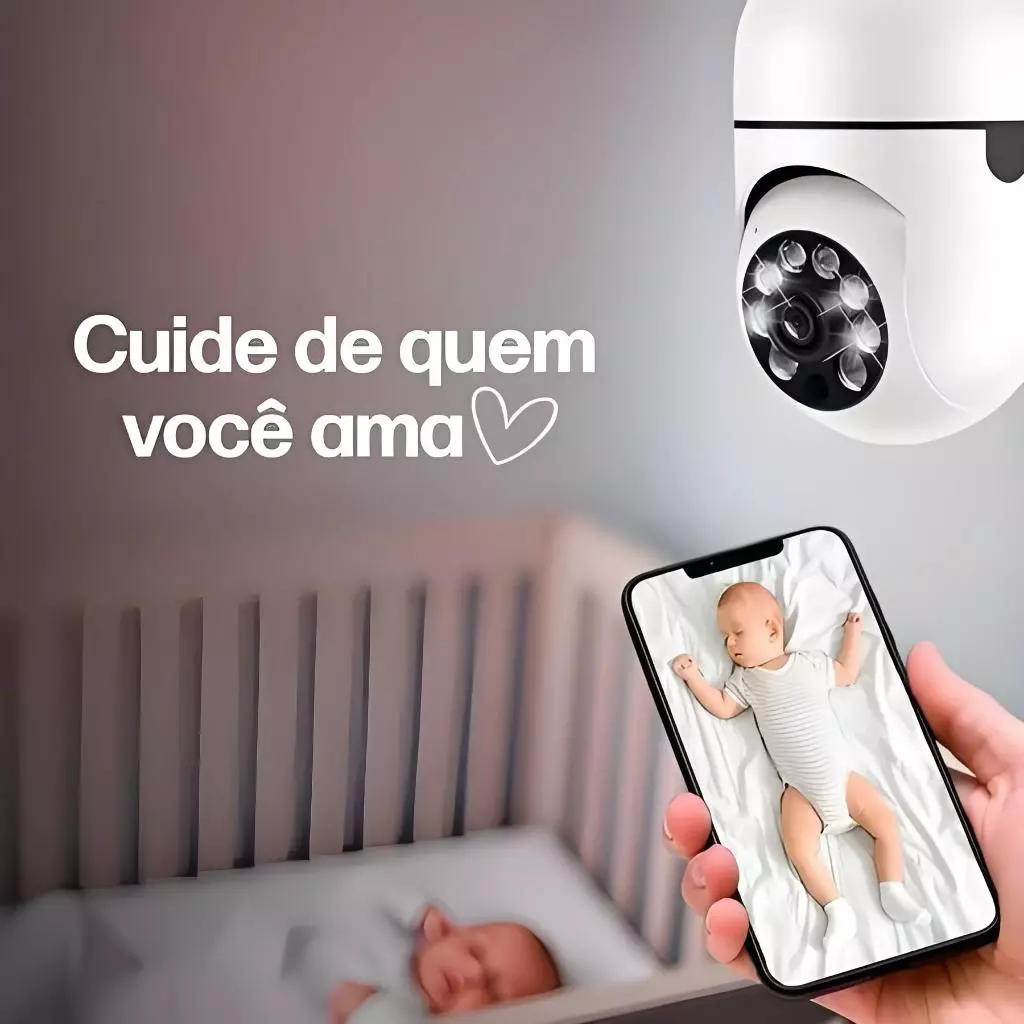 Kit 2 Câmera Segurança Prova D'água Infravermelho Lâmpada Externa 360 Sem Fio Wifi 2.4G G4 - Imagem 6