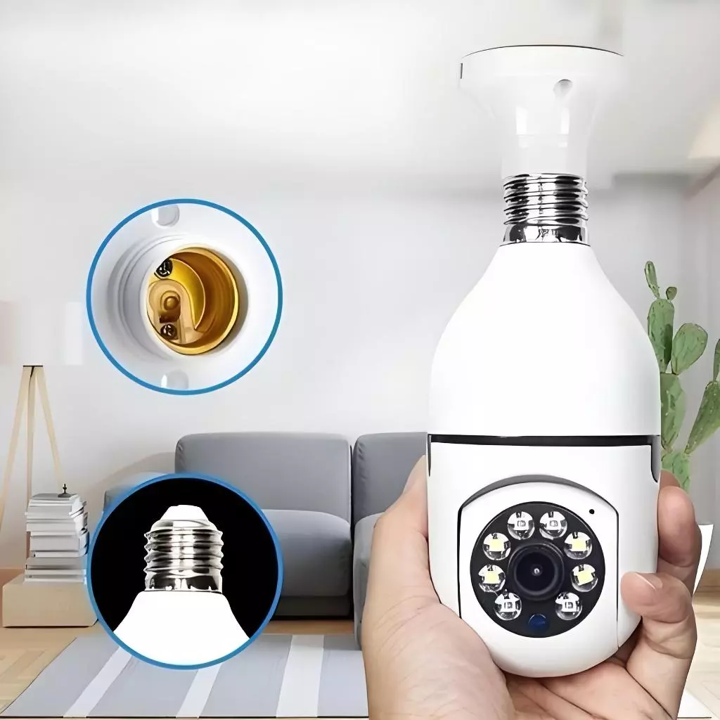 Kit 2 Câmera Segurança Prova D'água Infravermelho Lâmpada Externa 360 Sem Fio Wifi 2.4G G4 - Imagem 4