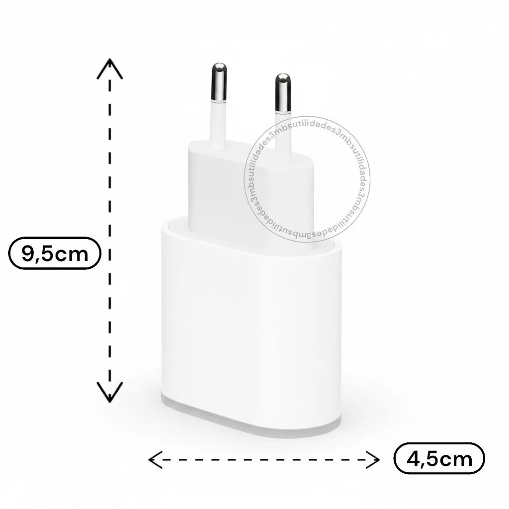 Kit Carregador Turbo De iPhone Fonte com Cabo Carregamento Rápido 35W - Imagem 8