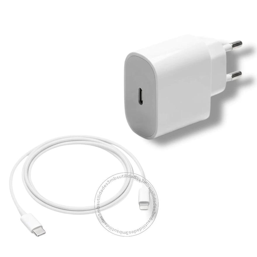 Kit Carregador Turbo De iPhone Fonte com Cabo Carregamento Rápido 35W - Imagem 6