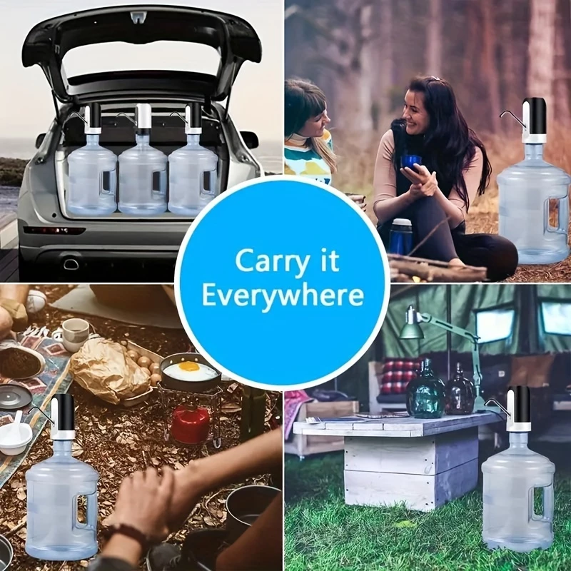 Bomba Elétrica Filtro 20L Para Galão De Água Bebedor Eletrico De Agua Com Carregamento Usb - Imagem 2