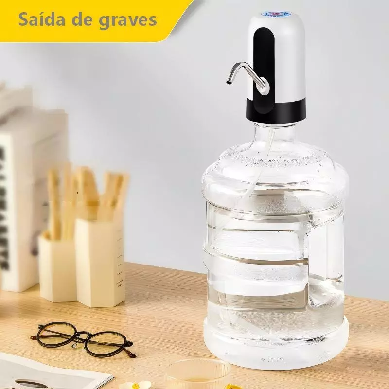 Bomba Elétrica Filtro 20L Para Galão De Água Bebedor Eletrico De Agua Com Carregamento Usb - Imagem 8