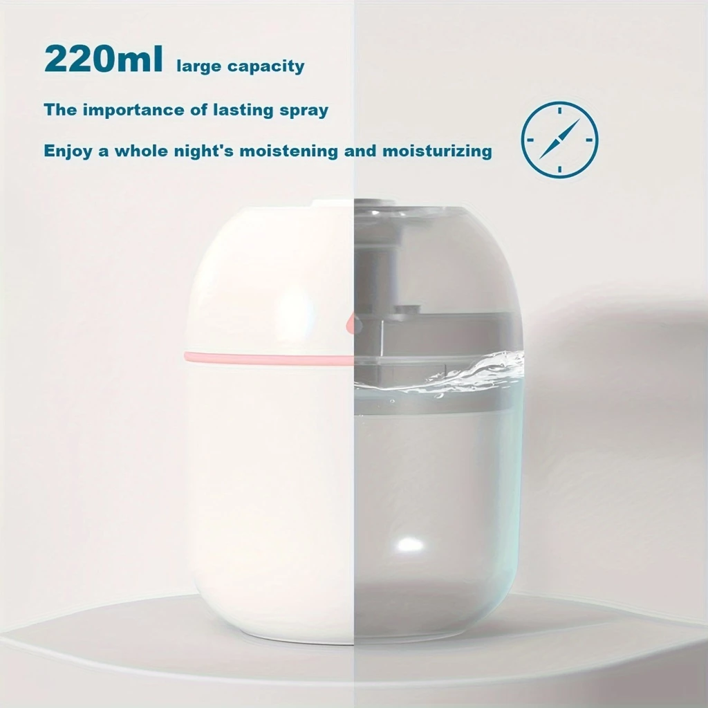 Mini Umidificador Difusor Aromatizador Egg Portátil Usb Led Aromatizador De Ambiente Purificador De Ar Casa Escritório - Imagem 8