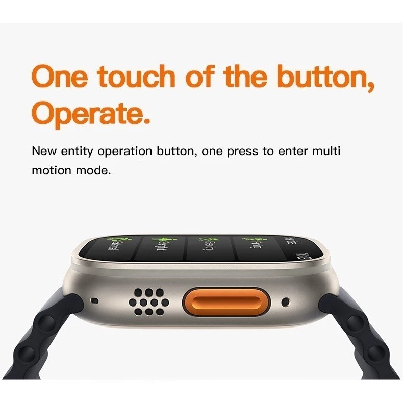 Nova Série 8 Relógio T800 Ultra Smart Watch Esportivo Sem Fio À Prova D'água T800 Ultra2 MAX - Imagem 9