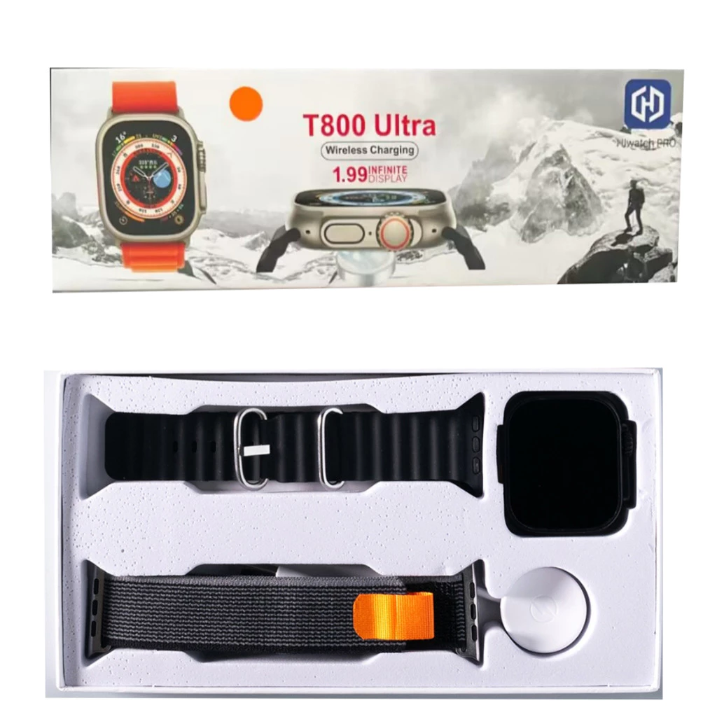 Nova Série 8 Relógio T800 Ultra Smart Watch Esportivo Sem Fio À Prova D'água T800 Ultra2 MAX - Imagem 3