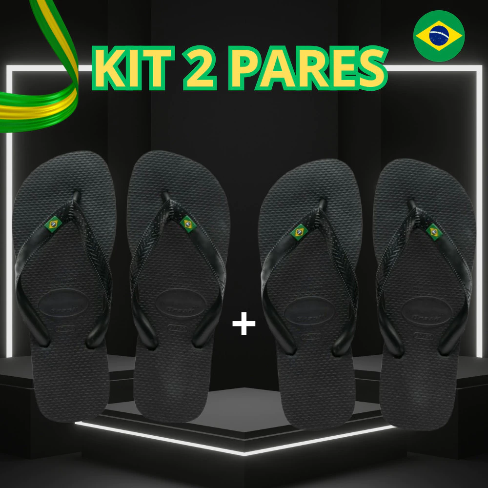 Chinelo Bandeirinha Original Sandalia De Dedo Unissex Verão. Presente para o Dia dos Pais - Imagem 2