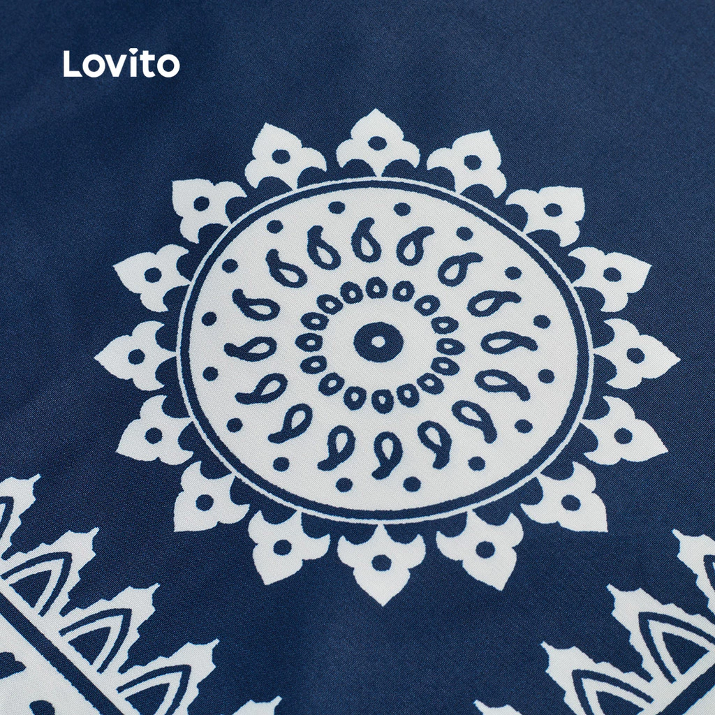Lovito Vestido Boho Vestido Primavera/verão para Mulheres LBL32337 - Imagem 3