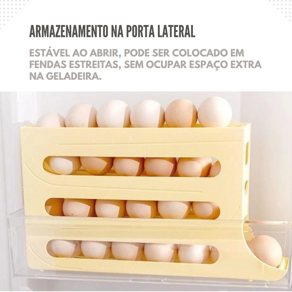 Organizador de ovos com 4 espaços/andares - Imagem 2